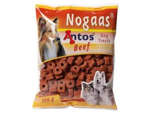 Salač Nogaas Hovězí 0,5kg sáček ANTOS - Poloměkké kroužky