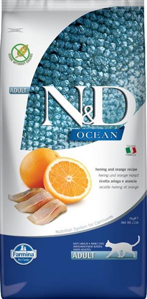 N&D OCEAN Cat GF Herring & Orange Adult 5 kg