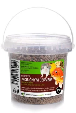 UGF peletky s moučným červem  500 ml