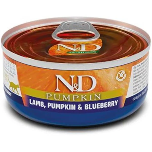 KONZERVA N&D CAT LAMB, PUMPKIN & BLUEBERRY 70 GR