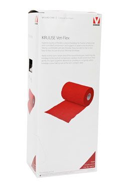 KRUUSE Obinadlo elast. Vet-Flex 7,5cm x 4,5m červ Kruuse 10ks