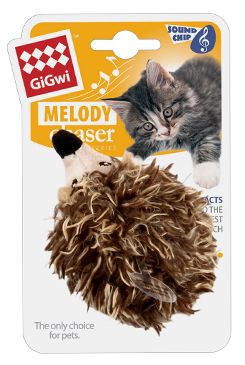 Hračka kočka GiGwi Melody Chaser Ježek se zvuk. čipem 1 ks