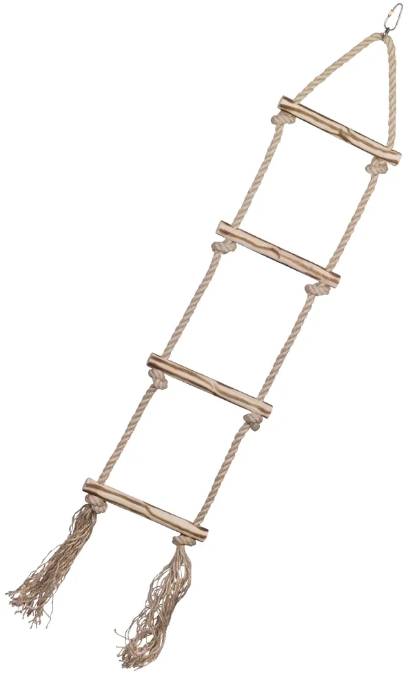 Nobby sisalový žebřík pro papoušky 4 příčky 80cm
