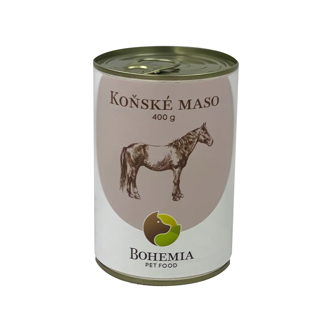 Bohemia Pet Food BOHEMIA Koňské maso ve vlastní šťávě 400g