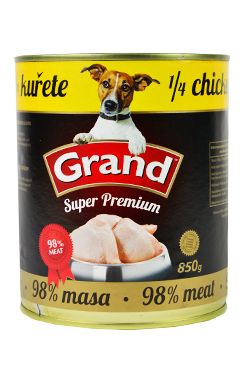 GRAND konz. pes Extra s 1/4 kuřete 850 g