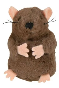 Stojící pískací plyšový krtek s catnipem TRIXIE 5 cm