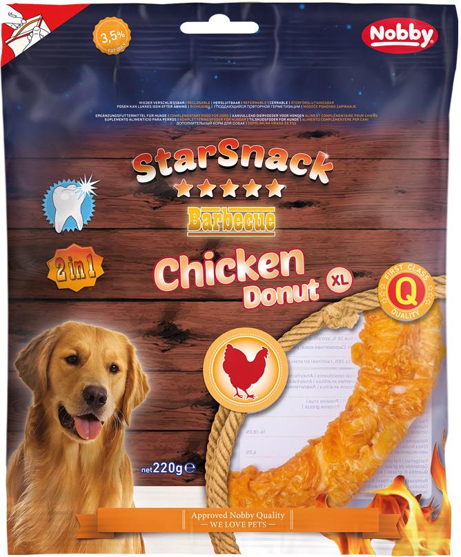 Nobby StarSnack BBQ Chicken Donut XL 20cm 220g