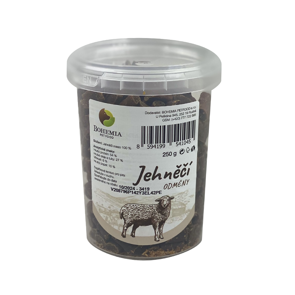 BOHEMIA PET FOOD Jehněčí odměny pro psy 250 g