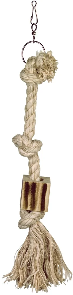 Nobby šplhací lano M bavlna, sisal 3x uzel 44 cm