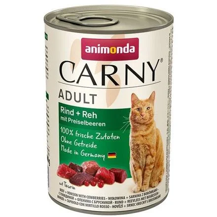 ANIMONDA konzerva CARNY Adult - hovězí, srnčí,brusinky 400 g