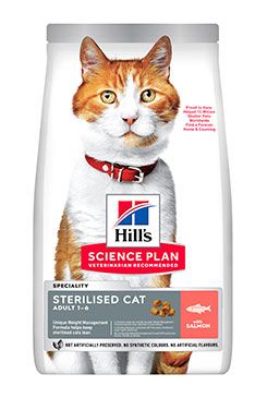 Hill´s Pet Nutrition Hill's Fel. SP Adult Sterilised Cat Salmon 3kg