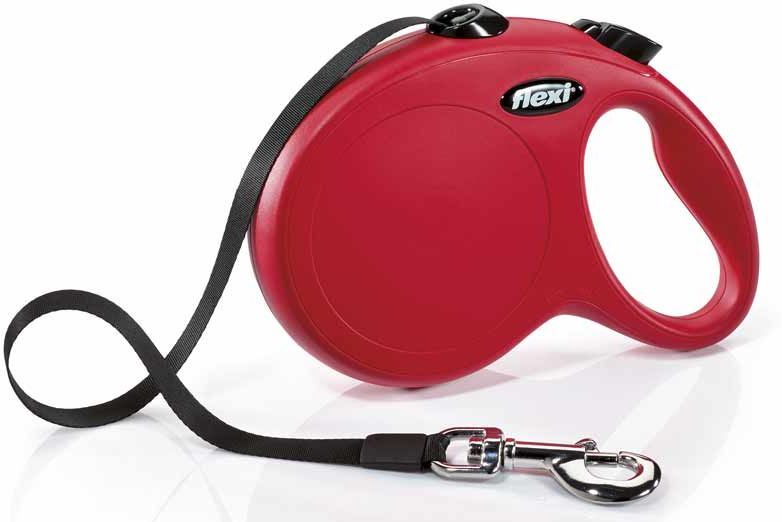 Vodítko FLEXI Classic NEW pásek 5 m/ 50 kg červená