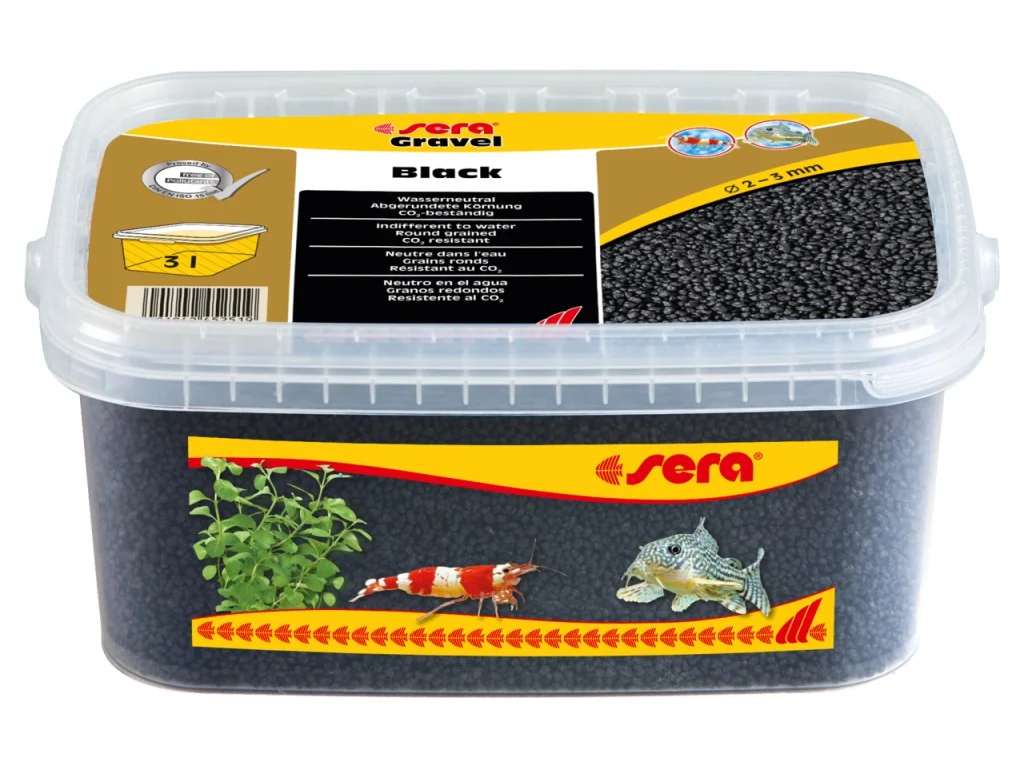 sera GmbH sera Gravel Black 3l (O 2 až 3 mm)