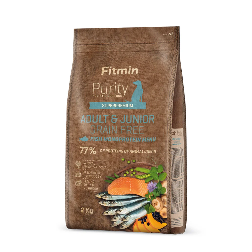 Dibaq a.s. Fitmin dog Purity GF Adult&Junior Fish Menu - 2 kg
