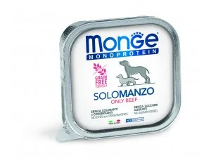 MONGE Dog MONOPROTEIN paštika hovězí 150g/24ks