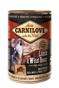Konzerva CARNILOVE Dog Wild Meat Lamb & Wild Boar 400 g