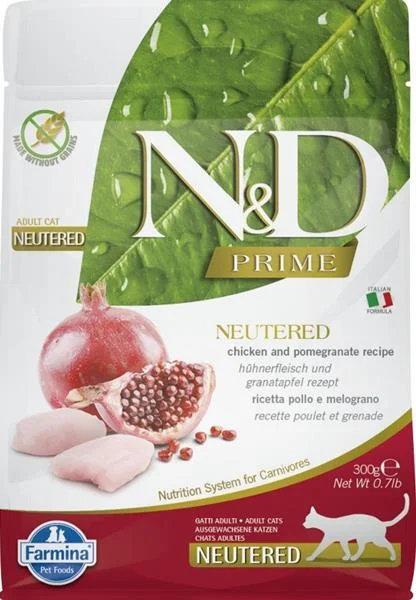 N&D PRIME CAT Neutered Chicken&Pomegranate 300 g