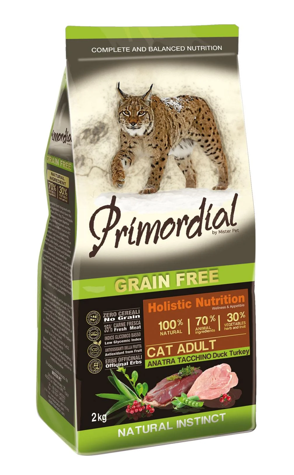 PRIMORDIAL Cat Adult Duck&Turkey 2 kg