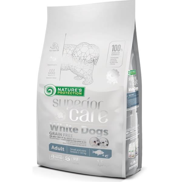 Nature’s Protection Superior Care Dog Dry White Dogs Small Breeds Grain Free White Fish 1,5 kg