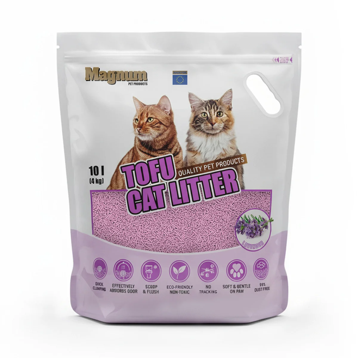 Magnum TOFU cat litter LAVENDER Balení: 10 l