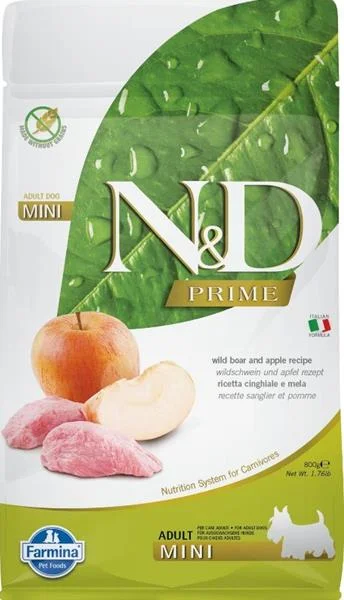 N&D PRIME DOG Adult Mini Boar & Apple  800 g
