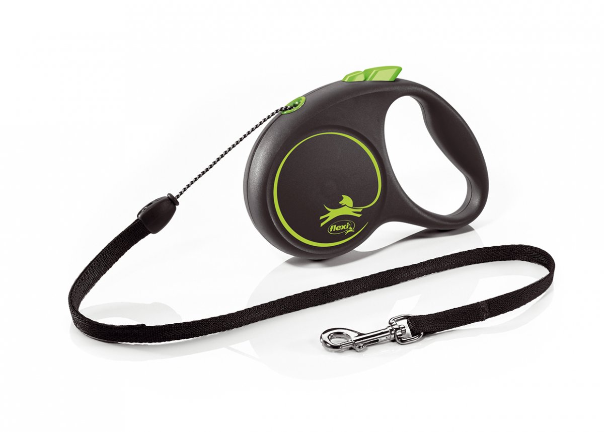 Flexi.de Vodítko Flexi Black Design S 5m (max 12kg) lanko zelené