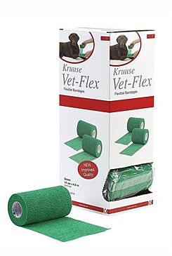 KRUUSE Vet-flex obinadlo 7,5 cm x 4,5 m zelená 1 ks