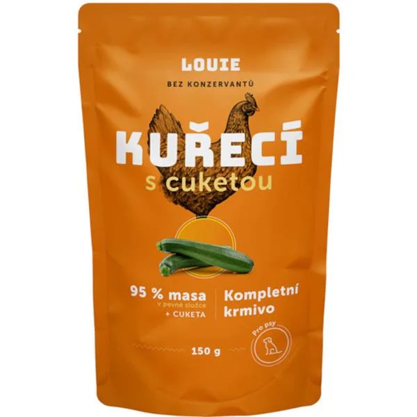 Louie kaps.pro psy kuřecí s cuketou 150g