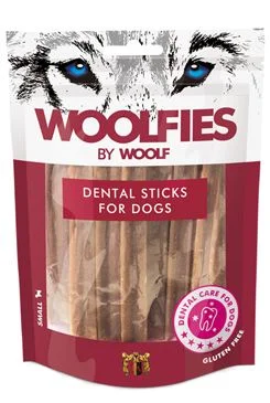 Pochoutka dentální Woolfies Dental Sticks  S / 200g