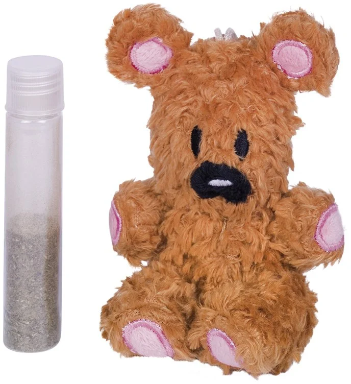Nobby hračka pro kočky medvídek Teddy plnitelný catnipem 12 cm