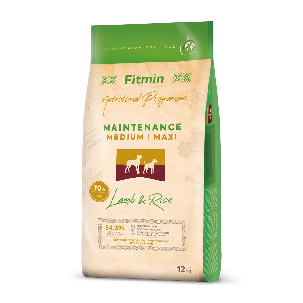 Fitmin Dog Medium/Maxi Adult Lamb/Rice - 12kg