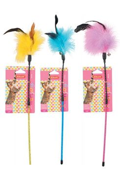 Hračka kočka udice Feather Duster mix barev Zolux 1 ks