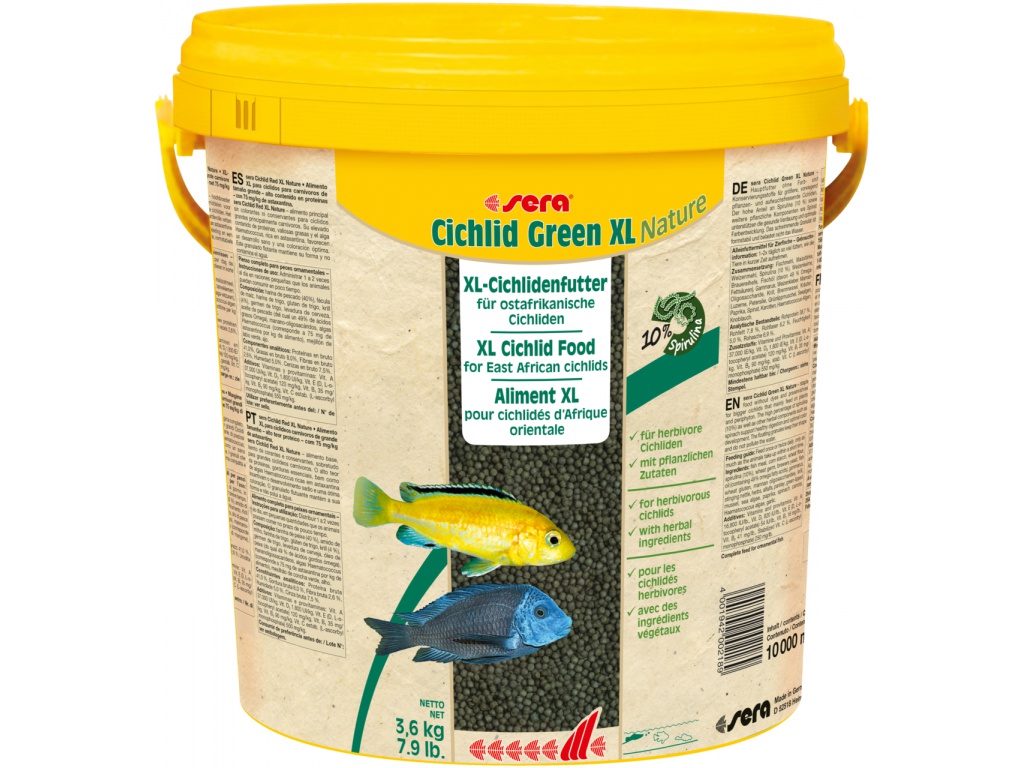 sera GmbH sera Cichlid Green XL Nature 10 l