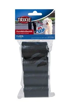 Náhradní sáčky na trus (4 role á 20 černých sáčků) 1 bal