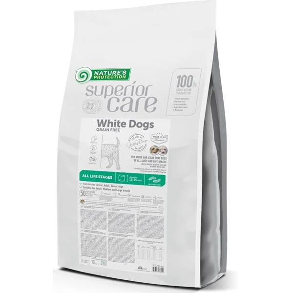Nature’s Protection Superior Care Dog Dry White Dogs Grain Free Insect 10 kg 