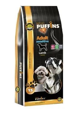 Puffins Adult s jehněčím masem 15 kg