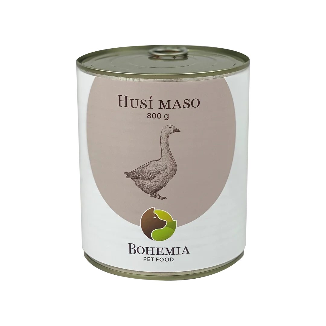 Bohemia Pet Food BOHEMIA Husí maso ve vlastní šťávě 800g