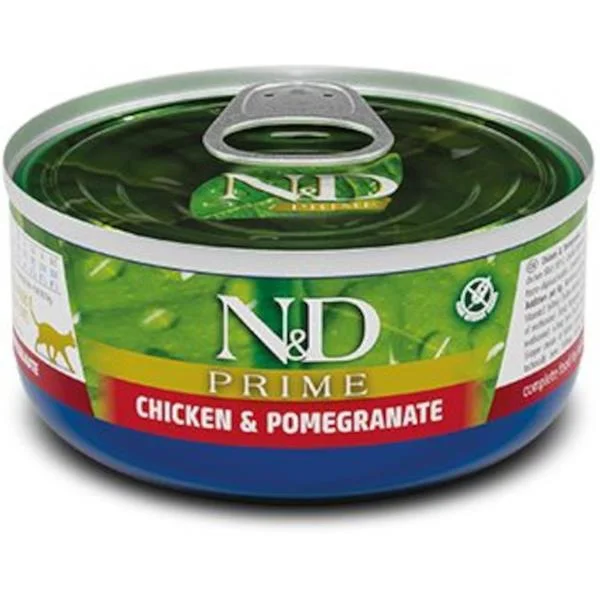 KRMIVO N&D CAT PRIME CHICKEN & POMEGRANATE 70 GR