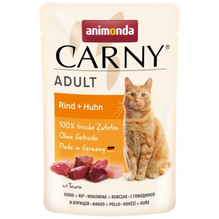 Kapsička ANIMONDA Carny Adult - hovězí + kuře 85 g