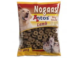 Salač Nogaas Jehněčí 0,5kg sáček ANTOS- Poloměkké kroužky