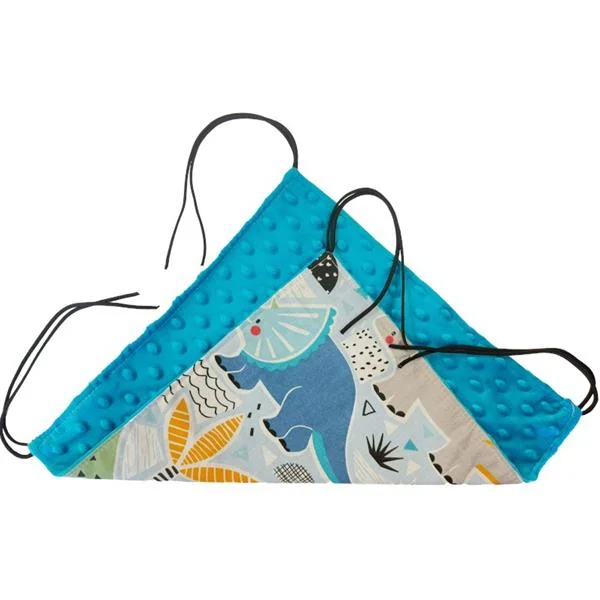 Samohýl Exclusive Pelech dr.savec závěsný M, dinosauři, tyrkysová minky 30x30cm