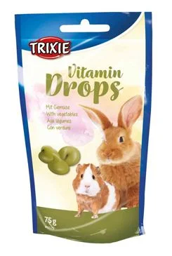 Trixie Drops se Zeleninou a vitamin Hlodavec 75g TR