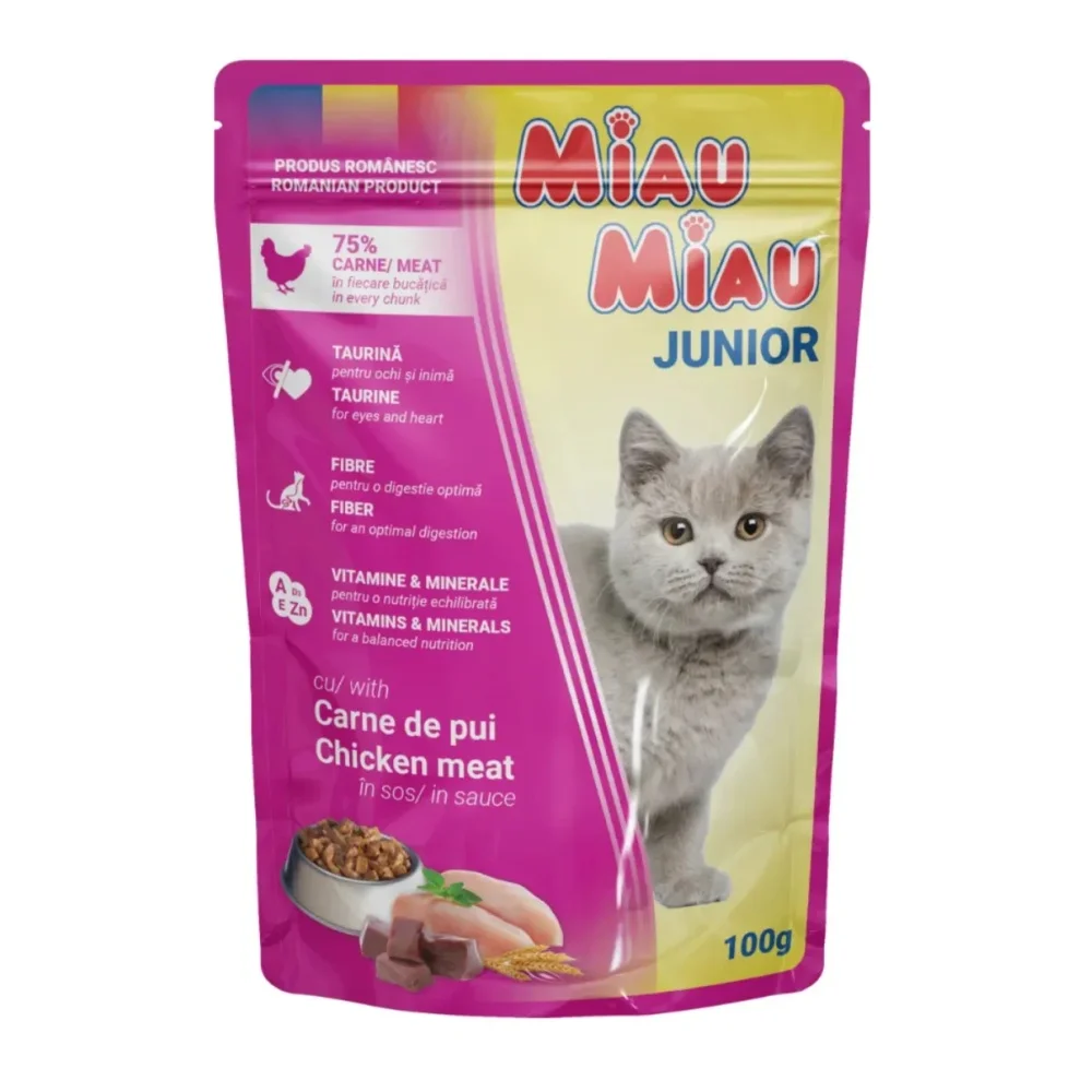 Miau Miau Kapsa Kitten Chicken - 7x100g