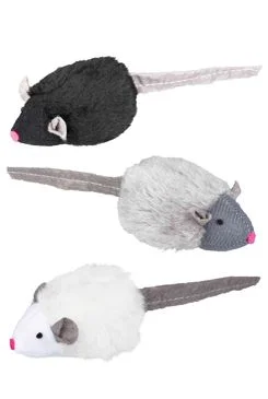 Mikročipová myš se zvukem, catnip 6 cm 1 ks