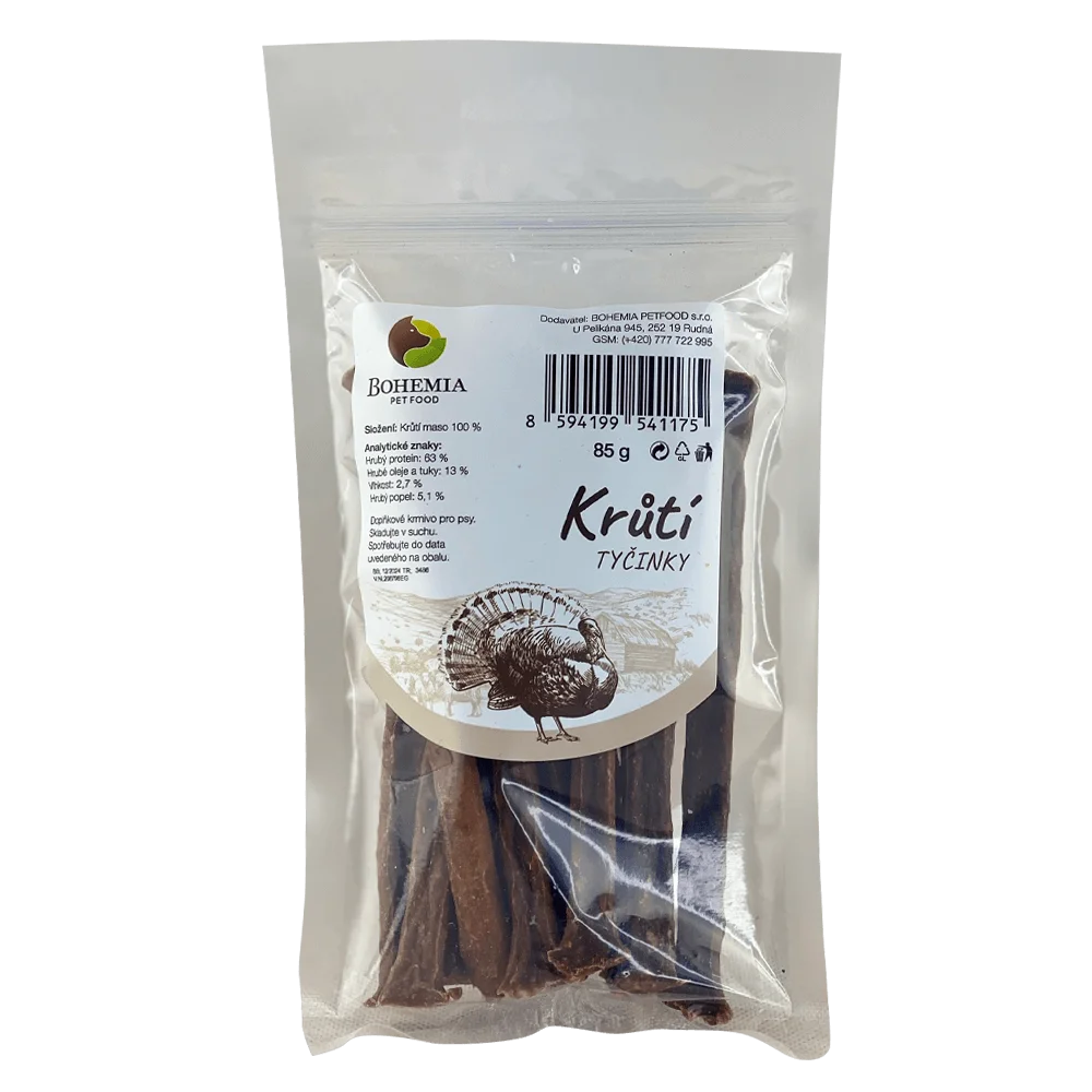 BOHEMIA TYČINKY Krůtí  85g