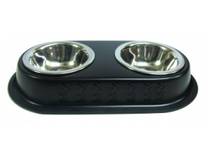 RAINTECH Dvojmiska nerez ČERNÁ 0,35l/13,5cm(24)