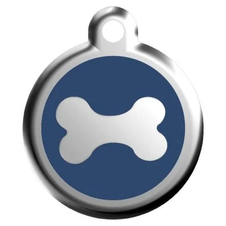 Známka Red Dingo Kost Modrá velikost známky M - 30 mm