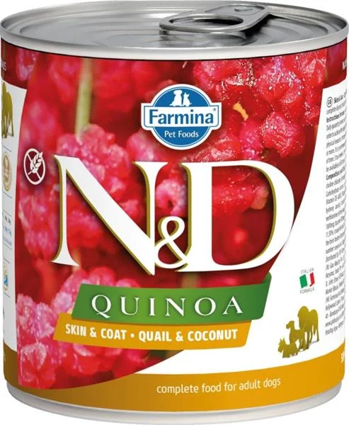 N&D DOG QUINOA Quail & Coconut 285 g + 1 ks  ZDARMA