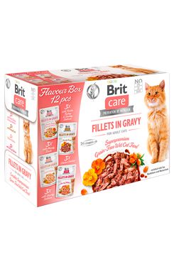 BRIT Care Cat Flavour box Fillet in Gravy 4 x 3 ks 1020 g