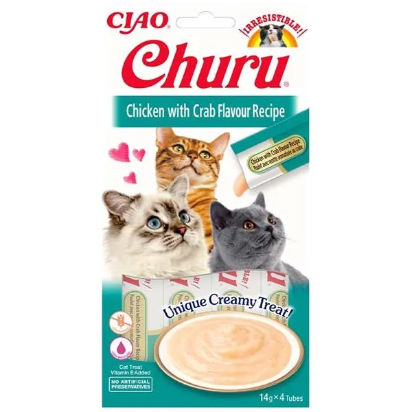 Churu Cat Chicken with Crab Flavour Recipe 4x14g